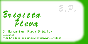 brigitta pleva business card